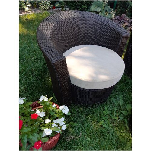 Кресло Верона, плетеное из искусственного ротанга венге текстура