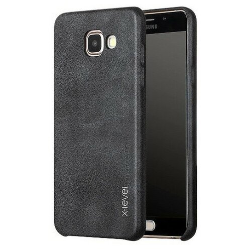 Кожаная накладка X-level Vintage для Samsung A 710 черный