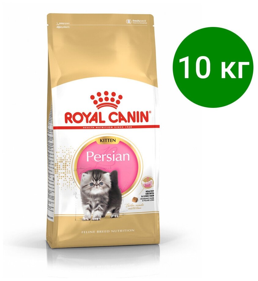 Корм Royal Canin Persian KITTEN для котят персидских пород до 12 мес., 10 кг - фотография № 3