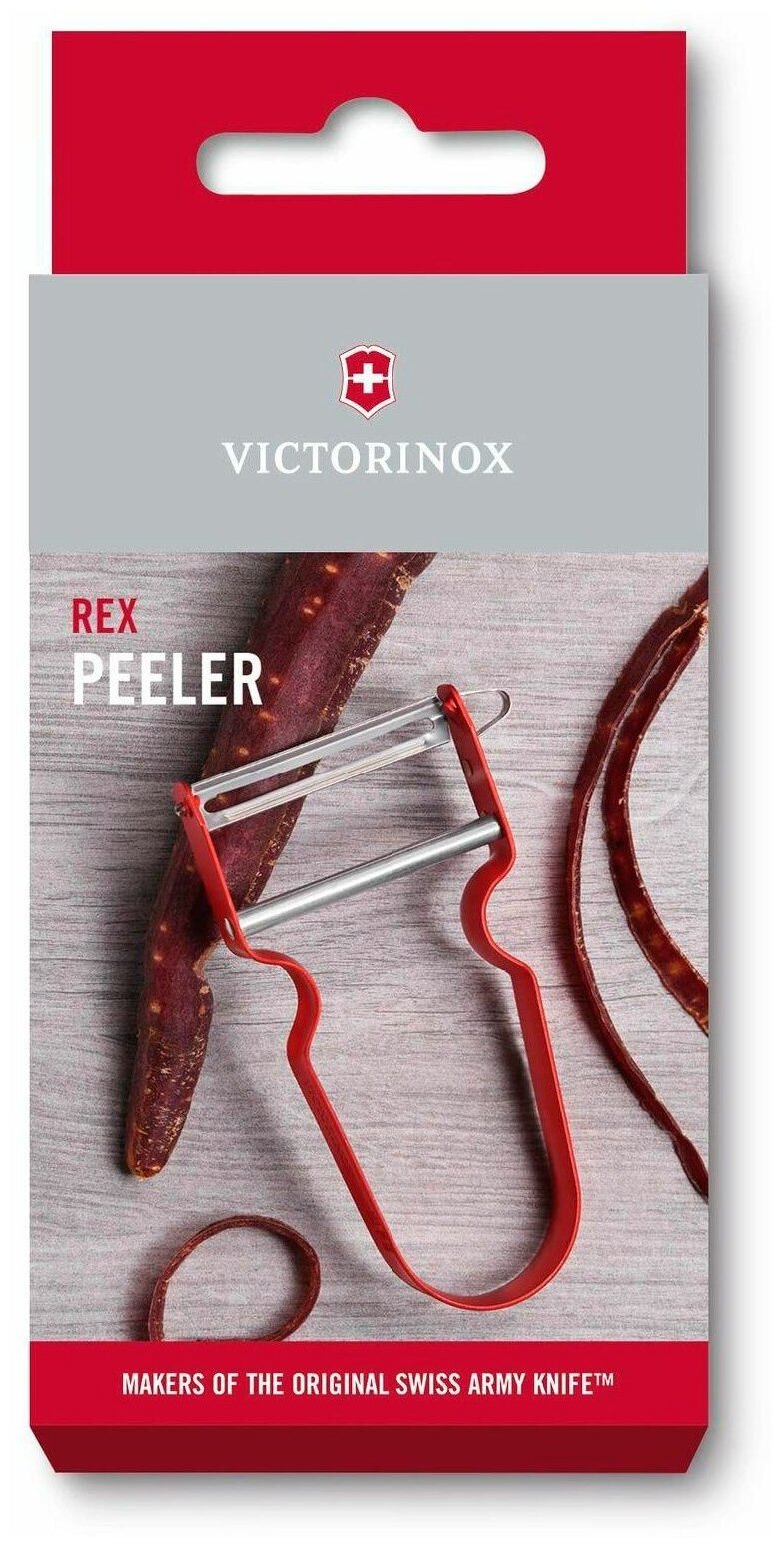 VICTORINOX овощечистка Rex 6.0900, красный - фотография № 3