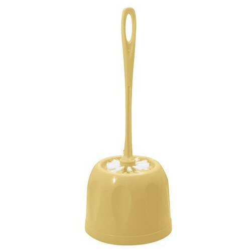 Комплект для туалета ерш с подставкой бежевый