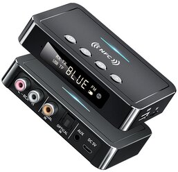 Адаптер FM Bluetooth Трансмиттер / Ресивер (Приемник / Передатчик аудио) Coaxial, Optical, TosLink, SPDIF, AUX, RCA, MicroSD, USB Flash. M6