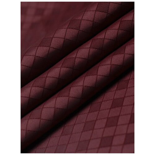 Ткань подкладочная, жаккард, для шитья MDC FABRICS P084/9 бордовая для одежды. Отрез 1 метр