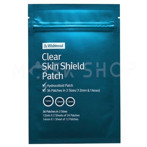 Противовоспалительные патчи от прыщей By Wishtrend Clear Skin Shield Patch 1 уп 39 шт 990₽