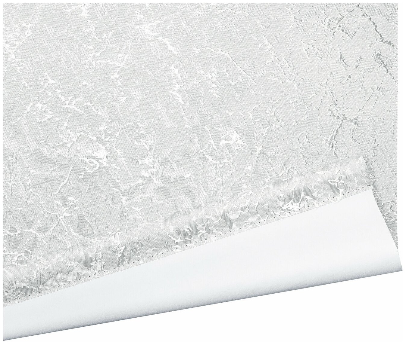 Рулонная штора блэкаут Уют Фрост светонепроницаемый белый 120 х 175 см - фото №8
