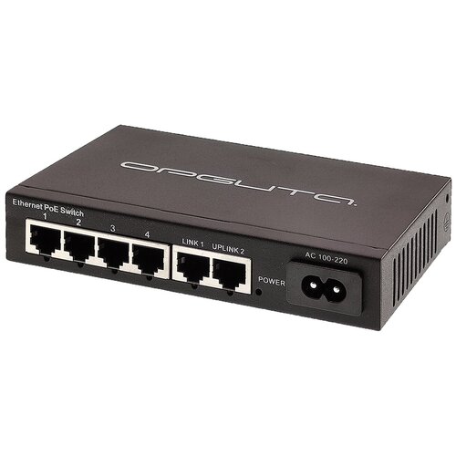 uniview коммутатор 6 100mbps network ports rj45 including 4 poe ports ieee802 3 ieee802 3u ieee802 3az ieee802 3x ieee802 3af ieee802 3at 1 2gbps 0 90mpps 768kbit 2k 160mm x 93mm x 32mm 6 33 71 nsw2010 6t poe in Коммутатор POE (4poe+2lan порта) OT-VNP35 Орбита