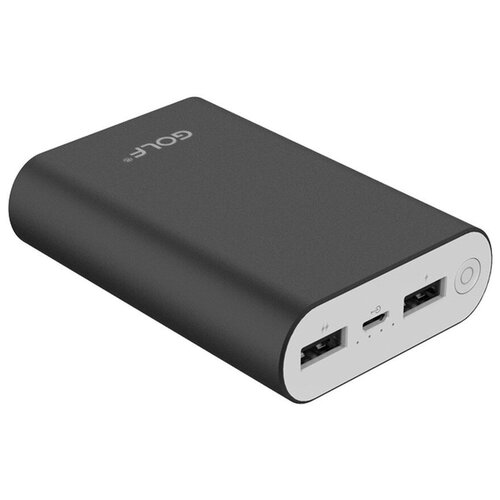 Аккумулятор внешний универсальный GOLF G65PRO 10000mAh In Micro usb Type-C LightningOut Type-CUSB 21A Black 97900₽