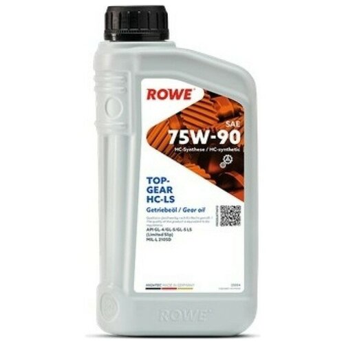 Трансмиссионное масло ROWE HIGHTEC TOPGEAR SAE 75W-90 HC-LS, 5л