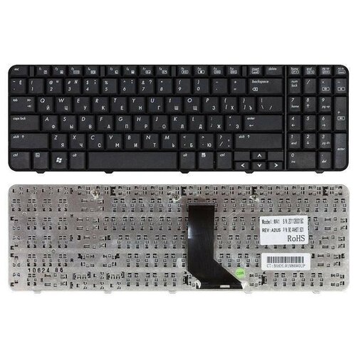 Клавиатура для ноутбука HP Pavilion G60-237 черная 1180₽