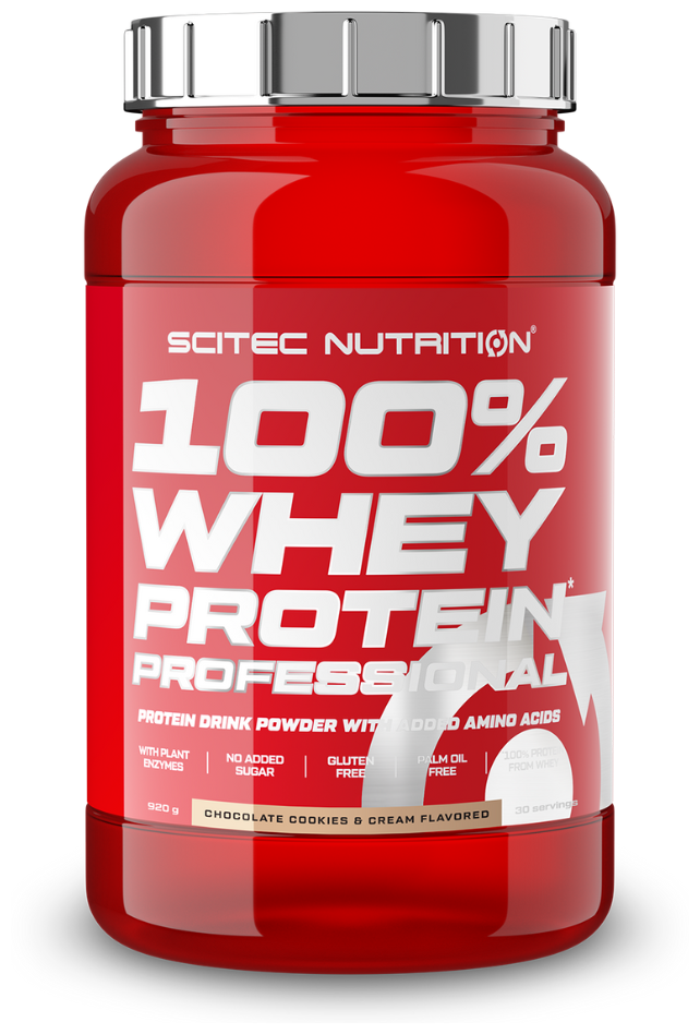Scitec Nutrition 100% Whey Protein Professional 920 гр, шоколад-печенье с кремом