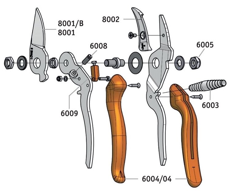 Секатор LOWE 8.104 Германия - фотография № 3