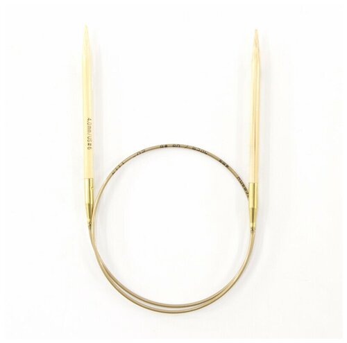 Спицы для вязания Addi круговые бамбуковые, 4 мм, 50 см, арт.555-7/4-50
