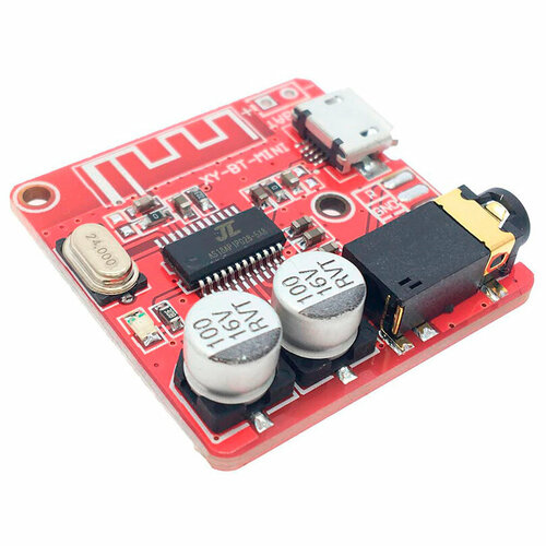 Bluetooth аудио приемник, декодер, плата XY-BT-Mini красный