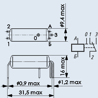 Реле РЭС-55А 1991г. (комплект 5 штук) — фото 1