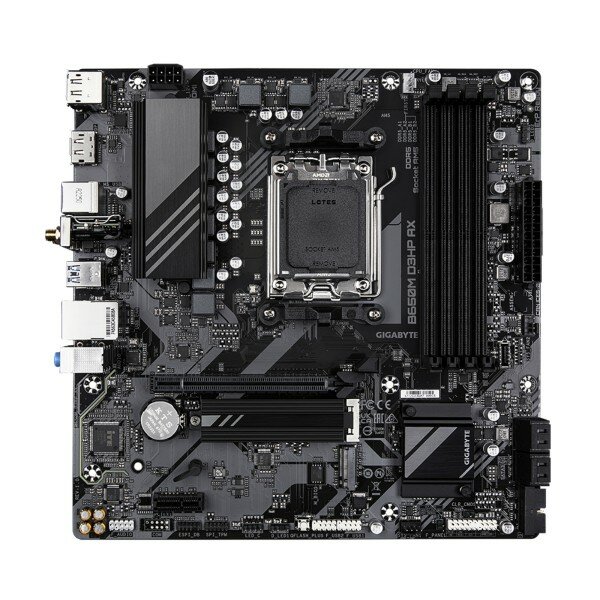 Материнская плата Gigabyte B650M D3HP AX, AM5, AMD B650, 4xDDR5, 4xSATA, 2xM.2, 1xPCI-E 4.0 x16, 1xPCI-E 4.0 x1, 3xUSB-A 3.2 Gen 1, 1xUSB-C 3.2 Gen 2,