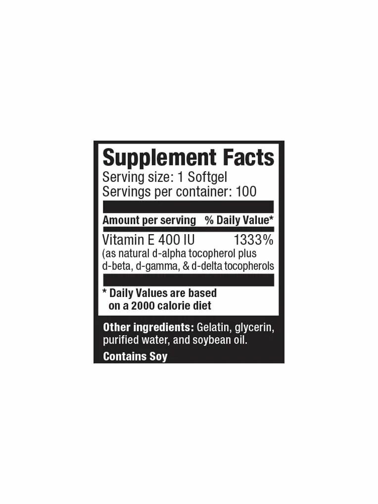 Картинки Витамин Е Ultimate Nutrition Vitamin E 400 IU 100 капсул