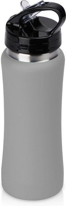 Бутылка для воды Bottle C1, сталь, soft touch, 600 мл, серый