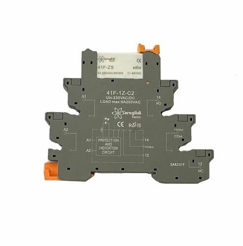Промежуточное реле 55.11 AC 220V - 1 переключающая группа