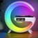 Стильный RGB Ночник с беспроводной зарядкой и Bluetooth колонкой ...