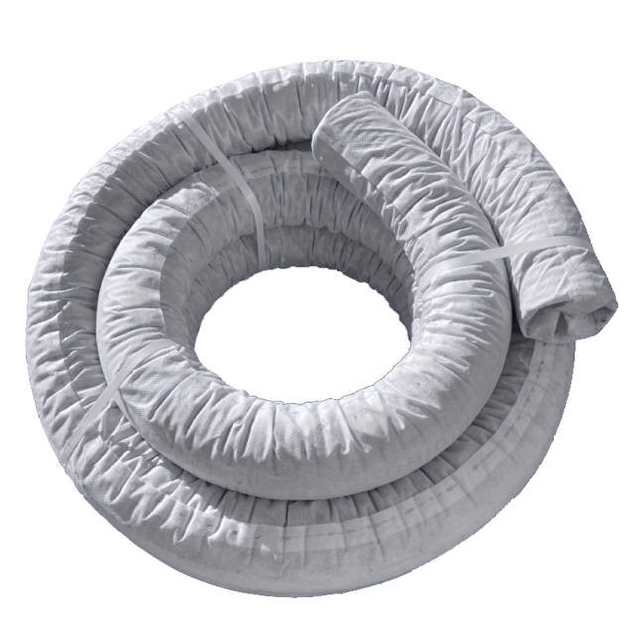 фото Труба дренажная d=110 с перфорацией в фильтре бухта 10м