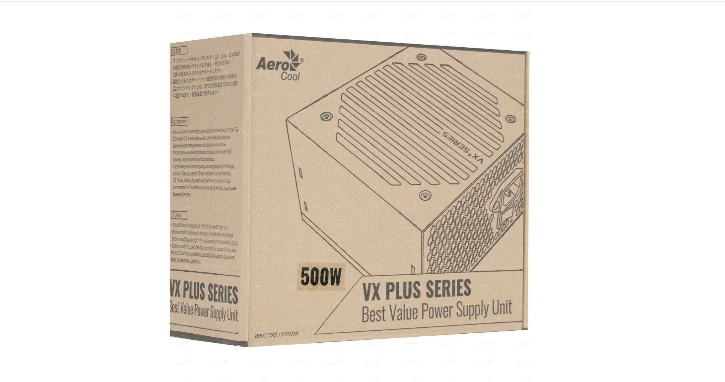 Блок питания 500W AeroCool VX Plus 500
