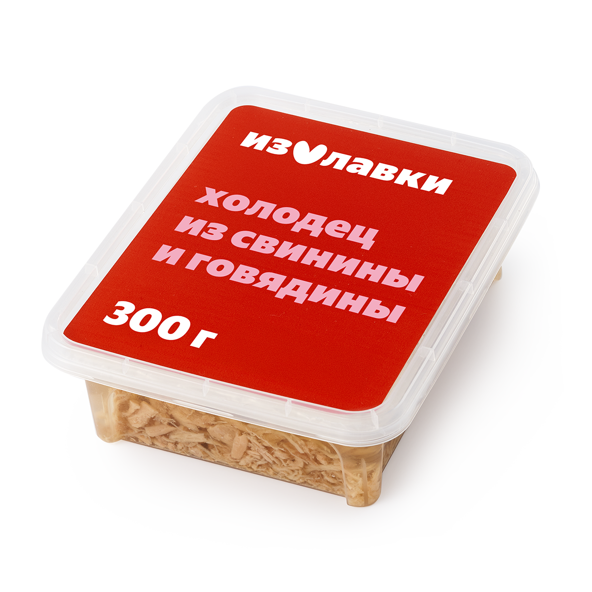 Холодец из свинины и говядины «Из Лавки», пластиковый лоток, 300 гр