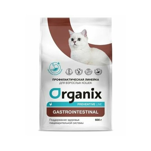 Сухой корм для кошек Organix Gastrointestinal Поддержание здоровья пищеварительной системы 600 гр 415₽