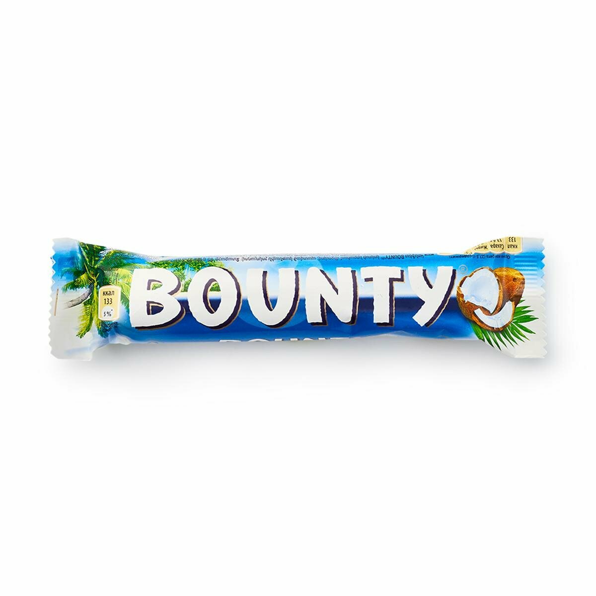 Батончик Bounty с кокосовой начинкой, молочный шоколад, 55 г
