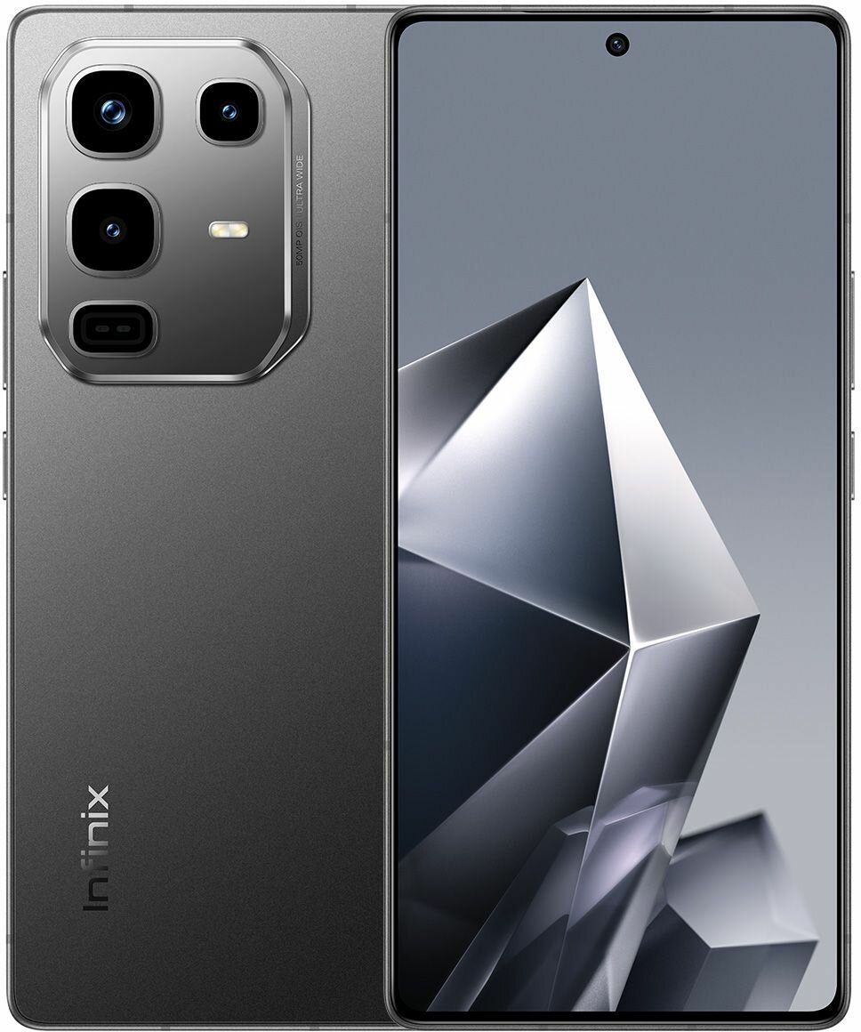 Смартфон Infinix Note 50 Pro X6855 256Gb 12Gb черный 3G 4G 2Sim 6.78" AMOLED 1080x2436 And15 50Mpix