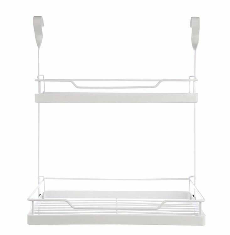 Полка для рейлинга KITRO 2-ярусная белая — фото 1