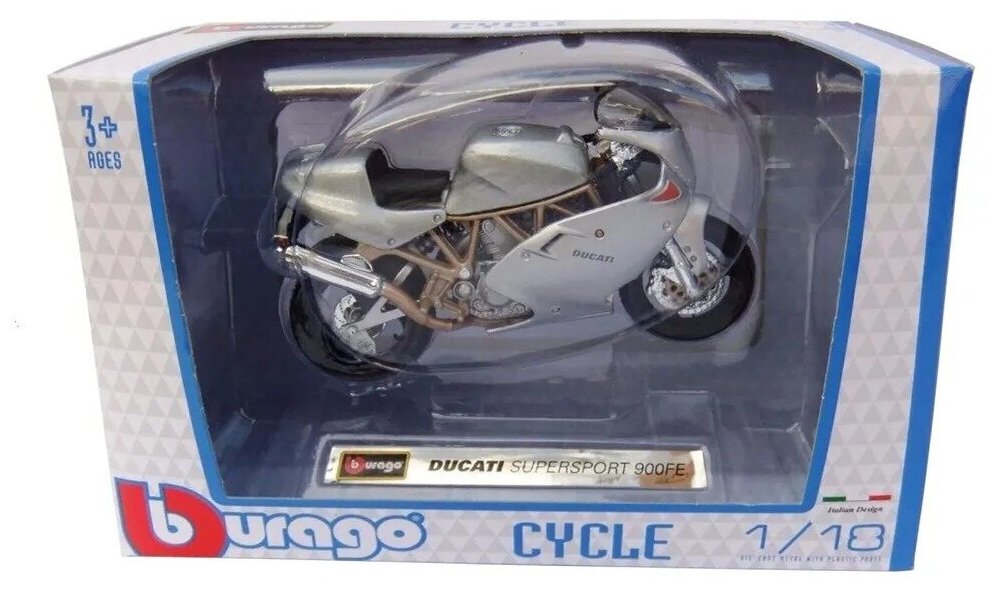 Коллекционный металлический мотоцикл Bburago 1:18 Ducati Supersport 900 Final Edition 18-51000