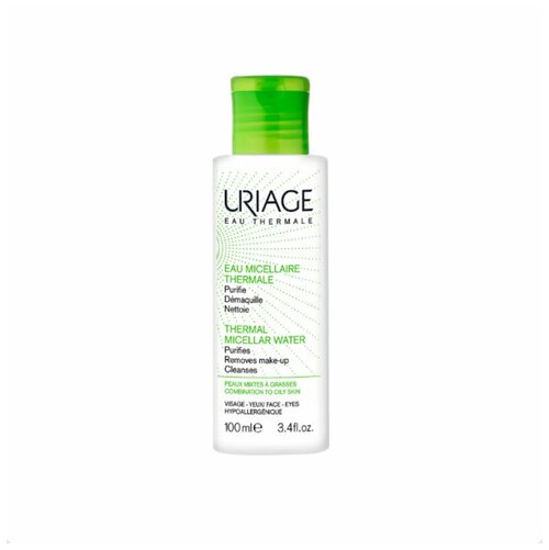 URIAGE, Eau Thermal Мицеллярная очищающая вода для жирной и комбинированной кожи / Средство для снятия макияжа с глаз / Ремувер, 100 мл