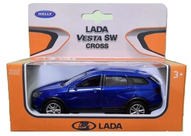 Модель Welly Lada Vesta SW Cross синий