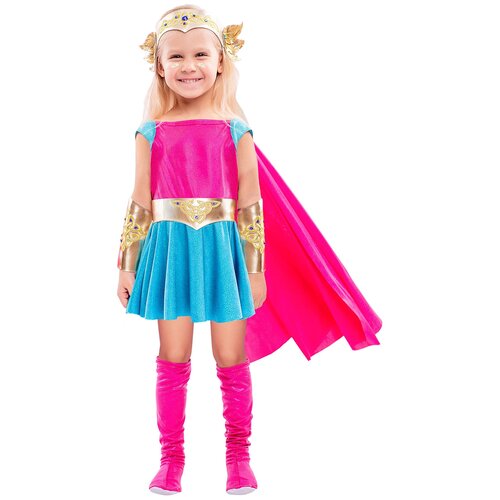 Детский карнавальный костюм Супер Ника (16463) 104 см детский карнавальный костюм супер ника 16463 рост 134 см 8 10 лет
