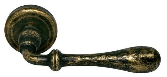 Ручка дверная межкомнатная на круглом основании MORELLI Luxury CC-2 OBA Античная бронза