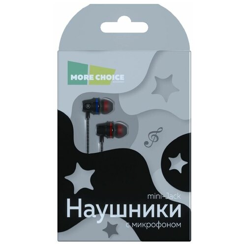 Наушники More Choice P71 вакуумные с микрофоном 12м 47700₽