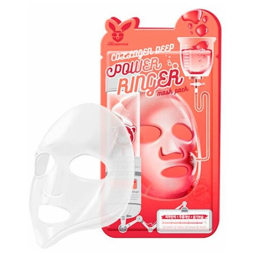 Elizavecca Маска тканевая для лица с коллагеном Power Ringer Mask Pack - Collagen Deep