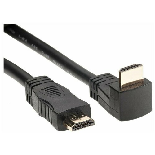 Кабель HDMI<=>HDMI-угловой коннектор 90град 5м, 2.0V VCOM кабель hdmi hdmi 5м vcom cg523 5m