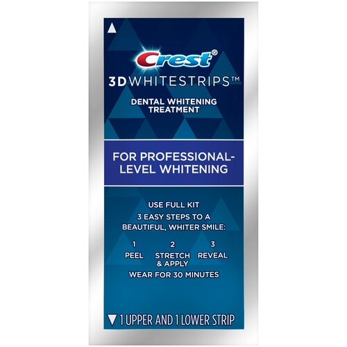 CREST 3D WHITESTRIPS PROFESSIONAL WHITE - отбеливающие полоски для зубов (5 пакетиков)