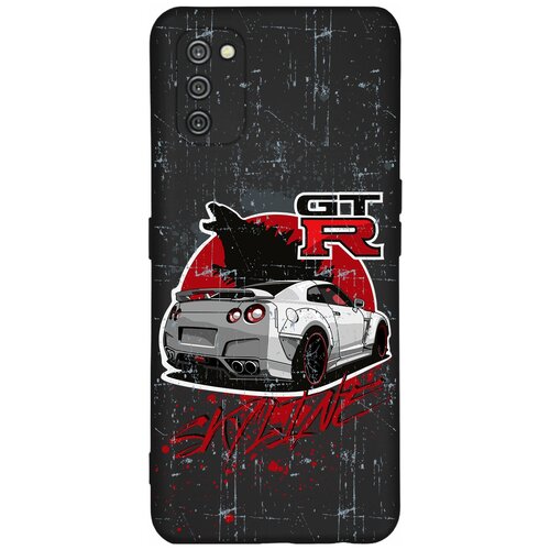 Силиконовый чехол Mcover на Samsung Galaxy M03s с рисунком Машина Nissan GTR Skyline силиконовый чехол mcover на samsung a73 с рисунком nissan gtr skyline