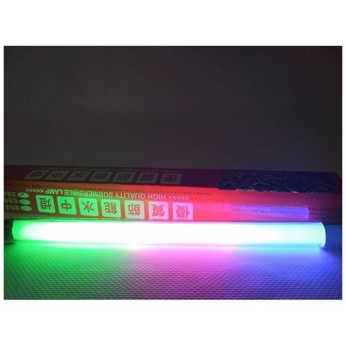 KW Submersible Light Tri Color 12W Лампа подводная трехцветная для аквариума, 50 см