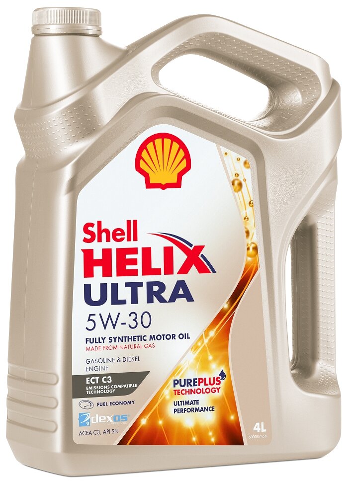Масло моторное SHELL ULTRA ECT 5W30 4L