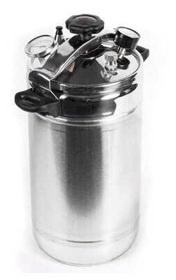 Автоклав-стерилизатор"Домашний погребок"22л, манометр, термометр, клапан сброса изб. давления