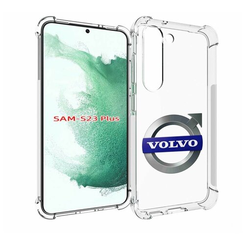 Чехол MyPads volvo мужской для Samsung Galaxy S23 Plus + задняя-панель-накладка-бампер