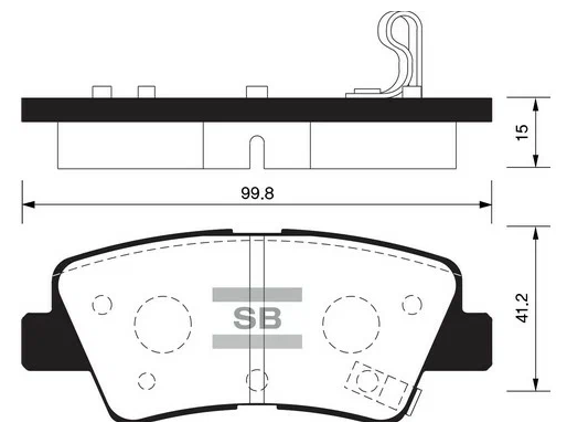 [583021Ra30] колодки дисковые з. для elantra/solaris/accent, soul 09 Sangsin SP1401