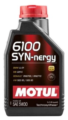 Моторное масло MOTUL 6100 SYN-NERGY 5W-30 Синтетическое 1 л