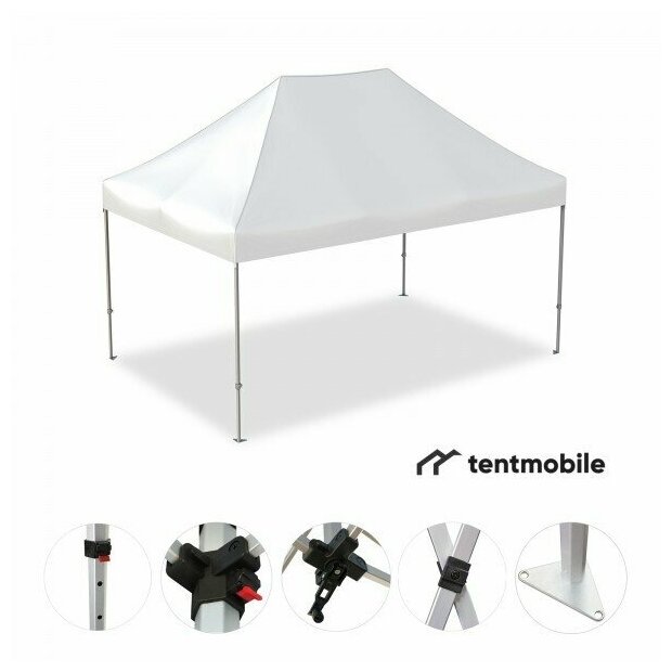 Мобильный шатер, 3 х 2 м (X, 40 мм, алюминий)