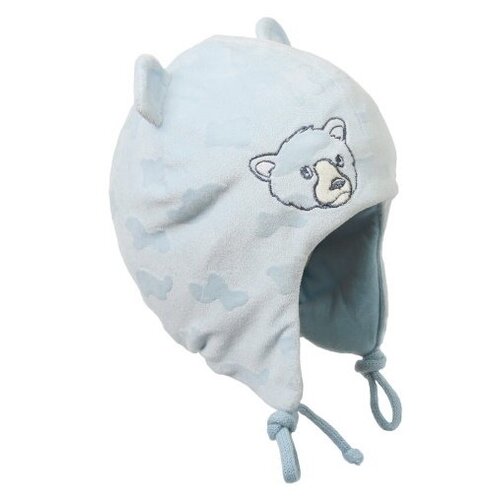 фото Шапка-ушанка tutu для мальчиков демисезонная, подкладка, размер 46-48, голубой