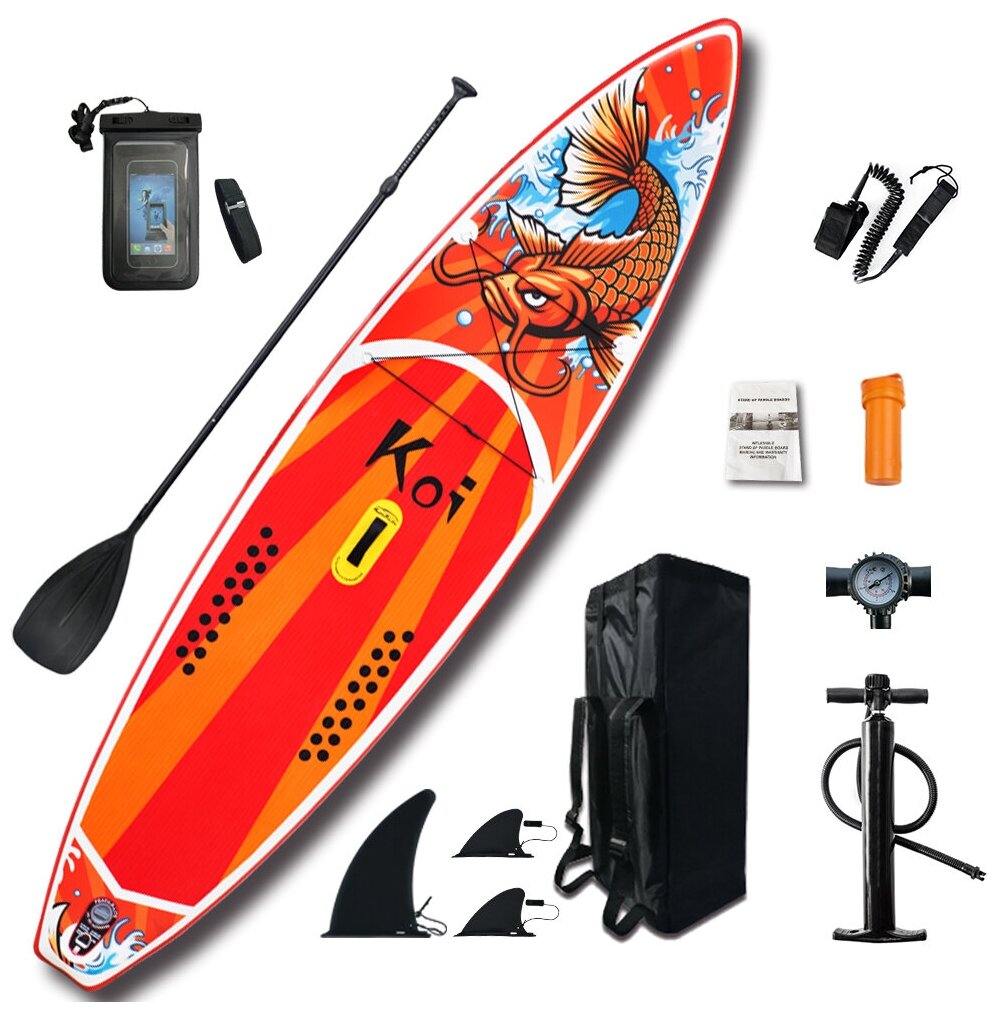 Sup board (Сапборд) Надувная доска KOI 11.6 Funwater (350*84*15)(полный комплект)