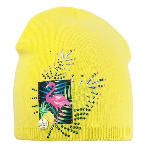 фото Шапка mialt, размер 48-50, желтый